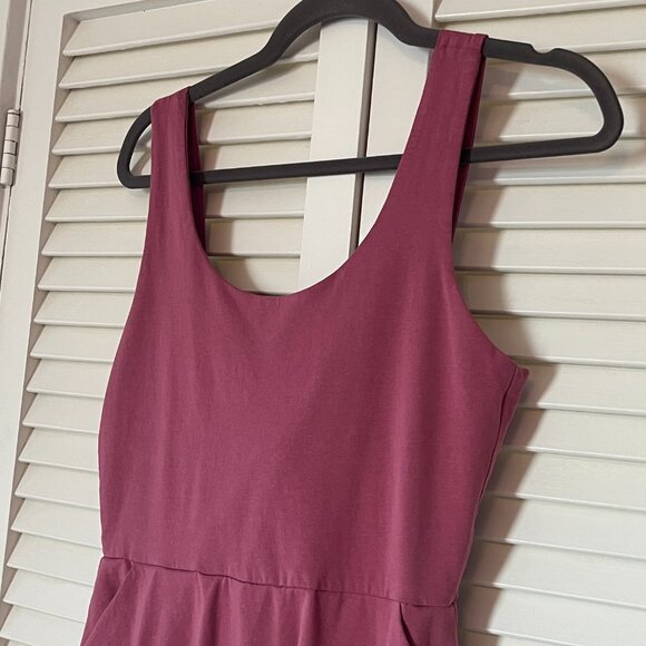 Pact fit & flare tie-back dress pink small organic cotton - Picture 5 of 13